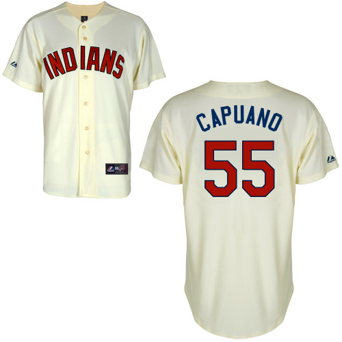 Chris Capuano #55 MLB Jersey-Boston Red Sox Men's Authentic Alternate 2 White Cool Base Baseball Jersey